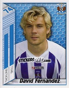 Sticker David Fernandez - Scottish Premier League 2007-2008 n. 326 - Panini