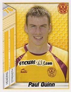Sticker Paul Quinn - Scottish Premier League 2007-2008 - Panini