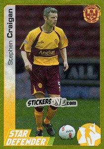 Sticker Stephen Craigan - Scottish Premier League 2007-2008 n. 347g - Panini