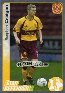 Sticker Stephen Craigan - Scottish Premier League 2007-2008 n. 347s - Panini