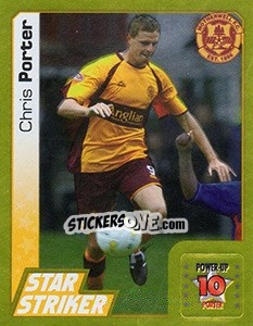 Sticker Chris Porter - Scottish Premier League 2007-2008 n. 353 - Panini