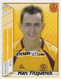 Sticker Marc Fitzpatrick - Scottish Premier League 2007-2008 n. 354 - Panini