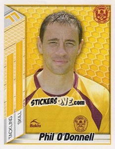 Sticker Phil O'Donnell - Scottish Premier League 2007-2008 n. 356 - Panini