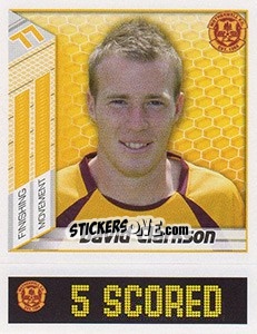 Sticker David Clarkson - Scottish Premier League 2007-2008 - Panini
