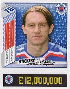 Sticker Sasa Papac - Scottish Premier League 2007-2008 n. 376 - Panini