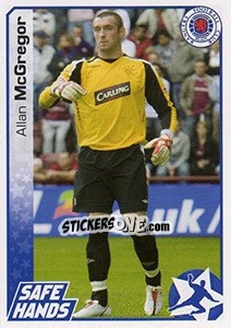 Sticker Allan McGregor - Scottish Premier League 2007-2008 n. 378 - Panini