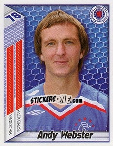 Sticker Andy Webster - Scottish Premier League 2007-2008 n. 381 - Panini