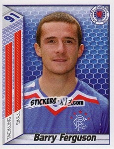 Sticker Barry Ferguson - Scottish Premier League 2007-2008 n. 383 - Panini
