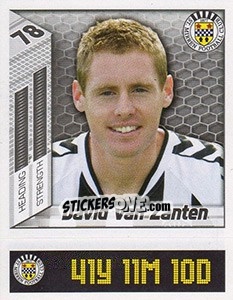 Figurina David van Zanten - Scottish Premier League 2007-2008 - Panini