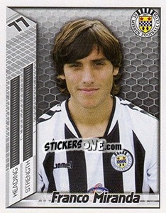 Sticker Franco Miranda - Scottish Premier League 2007-2008 n. 405 - Panini