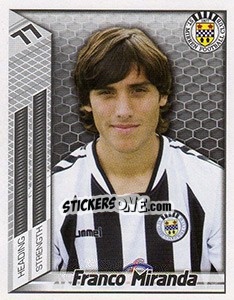 Figurina Franco Miranda - Scottish Premier League 2007-2008 - Panini