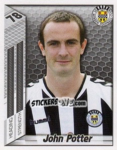 Sticker John Potter - Scottish Premier League 2007-2008 n. 408 - Panini