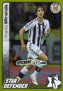 Sticker Franco Miranda - Scottish Premier League 2007-2008 n. 413g - Panini
