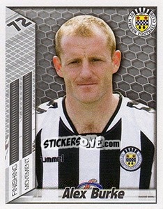 Sticker Alex Burke - Scottish Premier League 2007-2008 n. 432 - Panini