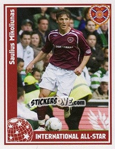 Cromo Saulius Mikoliunas - Scottish Premier League 2007-2008 - Panini