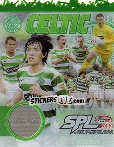 Sticker Celtic - Scottish Premier League 2007-2008 n. B - Panini