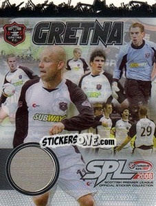 Sticker Gretna - Scottish Premier League 2007-2008 n. E - Panini