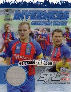Sticker Inverness Caledonian Thistle - Scottish Premier League 2007-2008 n. H - Panini