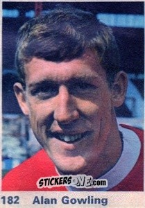 Sticker Alan Gowling - Top Teams 1971-1972
 n. 182 - Marshall Cavendish
