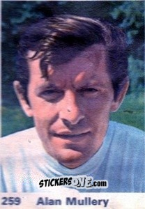 Sticker Alan Mullery - Top Teams 1971-1972
 n. 259 - Marshall Cavendish
