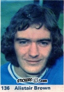 Sticker Alistair Brown - Top Teams 1971-1972
 n. 136 - Marshall Cavendish
