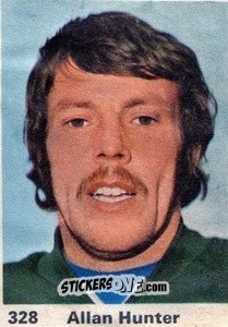 Sticker Allan Hunter - Top Teams 1971-1972
 n. 328 - Marshall Cavendish
