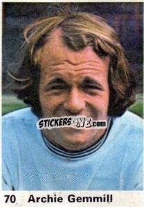 Sticker Archie Gemmill - Top Teams 1971-1972
 - Marshall Cavendish

