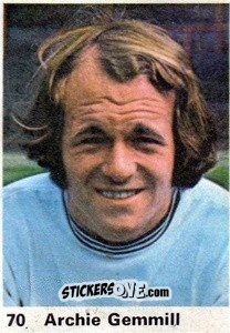 Sticker Archie Gemmill - Top Teams 1971-1972
 n. 70 - Marshall Cavendish
