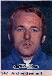 Sticker Archie Gemmill - Top Teams 1971-1972
 n. 347 - Marshall Cavendish

