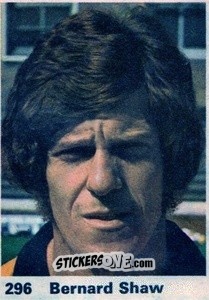 Sticker Bernard Shaw - Top Teams 1971-1972
 n. 296 - Marshall Cavendish
