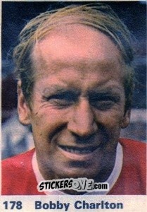 Sticker Bobby Charlton - Top Teams 1971-1972
 n. 178 - Marshall Cavendish
