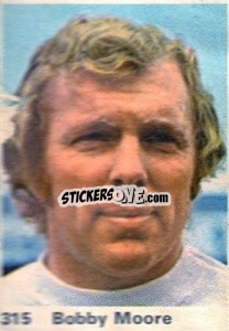 Sticker Bobby Moore - Top Teams 1971-1972
 - Marshall Cavendish
