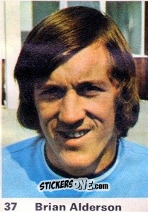 Sticker Brian Alderson - Top Teams 1971-1972
 n. 37 - Marshall Cavendish
