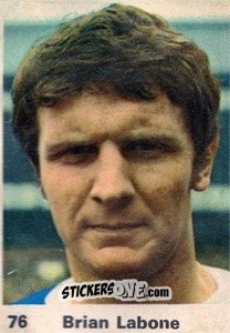 Sticker Brian Labone - Top Teams 1971-1972
 n. 76 - Marshall Cavendish
