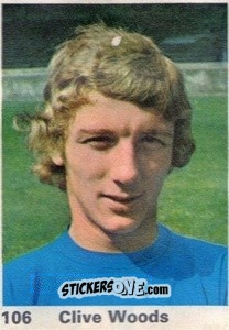 Sticker Clive Woods - Top Teams 1971-1972
 n. 106 - Marshall Cavendish
