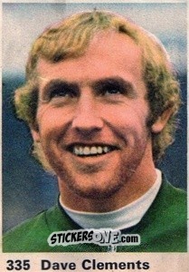 Sticker Dave Clements - Top Teams 1971-1972
 n. 335 - Marshall Cavendish
