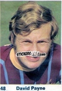 Sticker David Payne - Top Teams 1971-1972
 - Marshall Cavendish
