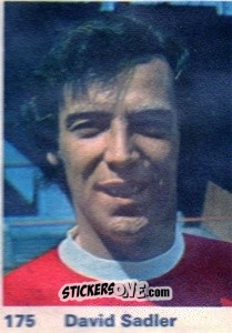 Sticker David Sadler - Top Teams 1971-1972
 n. 175 - Marshall Cavendish
