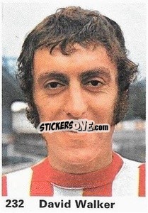 Sticker David Walker - Top Teams 1971-1972
 - Marshall Cavendish
