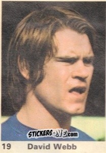 Sticker David Webb - Top Teams 1971-1972
 n. 19 - Marshall Cavendish
