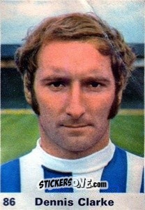 Sticker Dennis Clarke - Top Teams 1971-1972
 n. 86 - Marshall Cavendish
