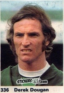 Sticker Derek Dougan - Top Teams 1971-1972
 n. 336 - Marshall Cavendish
