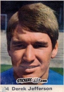 Sticker Derek Jefferson - Top Teams 1971-1972
 n. 104 - Marshall Cavendish
