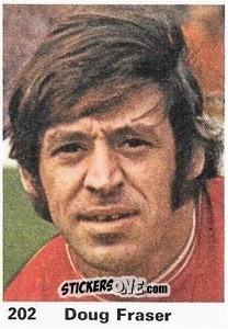 Sticker Doug Fraser - Top Teams 1971-1972
 n. 202 - Marshall Cavendish
