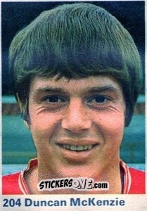 Sticker Duncan McKenzie - Top Teams 1971-1972
 n. 204 - Marshall Cavendish
