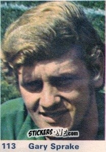 Sticker Gary Sprake - Top Teams 1971-1972
 n. 113 - Marshall Cavendish
