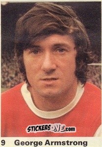 Sticker George Armstrong - Top Teams 1971-1972
 n. 9 - Marshall Cavendish
