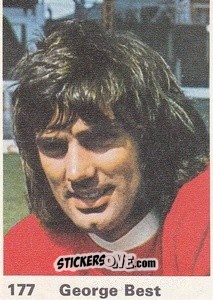 Sticker George Best - Top Teams 1971-1972
 n. 177 - Marshall Cavendish
