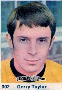 Sticker Gerry Taylor - Top Teams 1971-1972
 n. 302 - Marshall Cavendish
