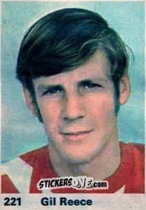 Sticker Gil Reece - Top Teams 1971-1972
 n. 221 - Marshall Cavendish
